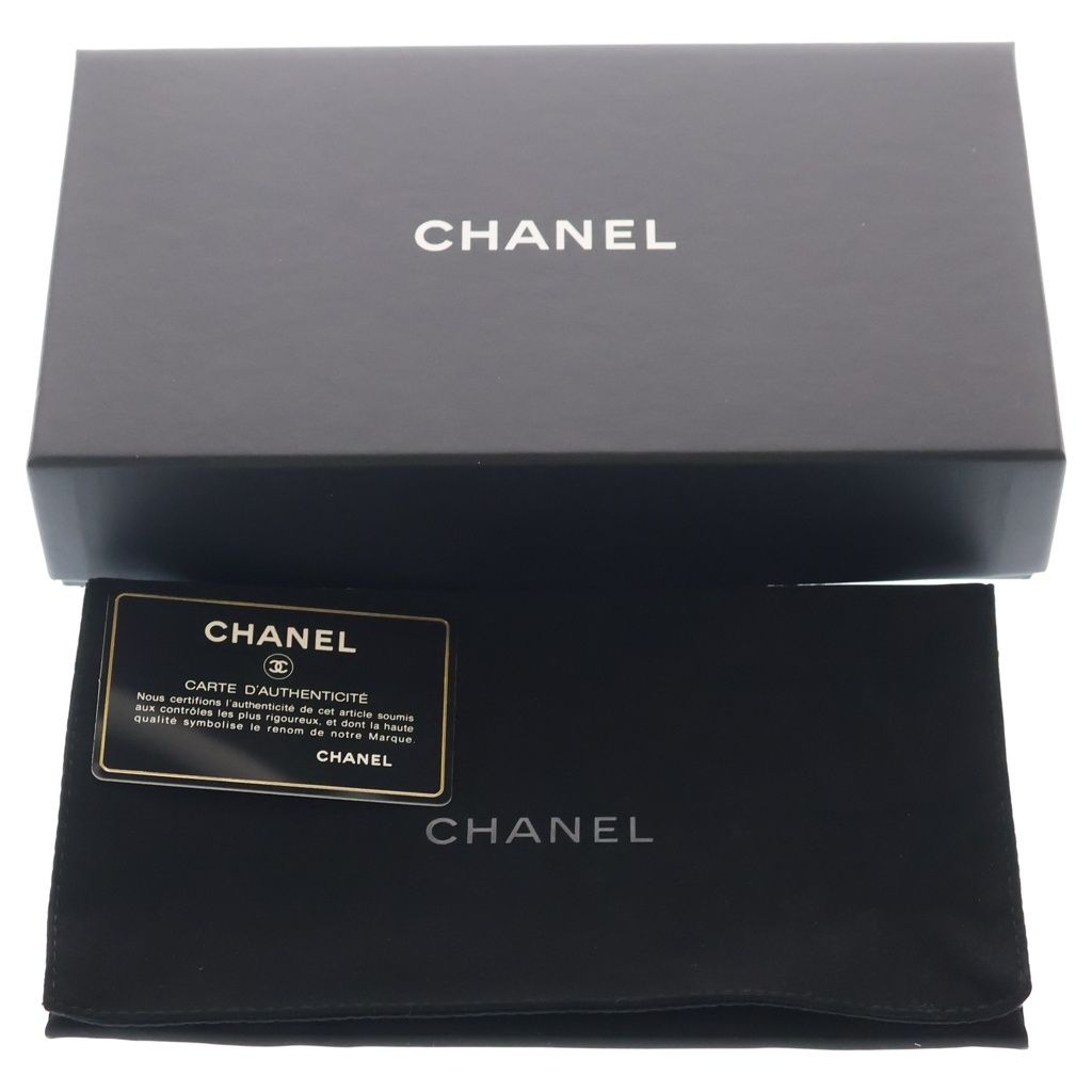 Chanel Boy Caviar Leather Round Zippy Wallet Gold Navy Seal — view 6