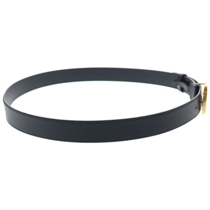 Gucci Double Logo Buckle Leather Belt Black — view 3