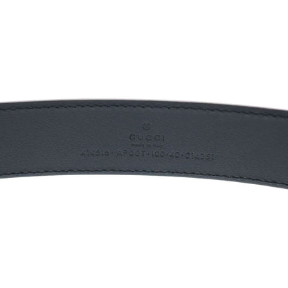 Gucci Double Logo Buckle Leather Belt Black — view 6