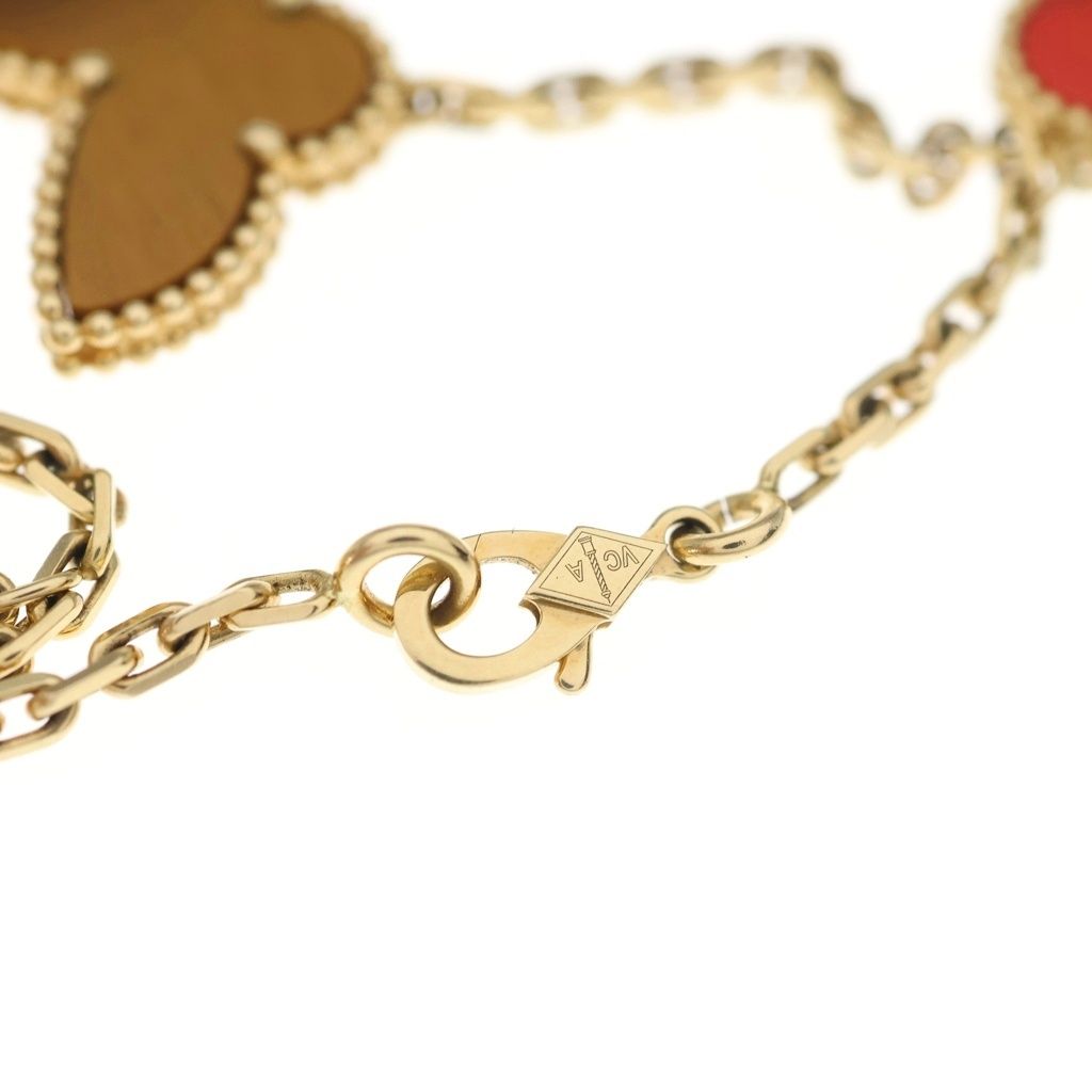 Van Cleef & Arpels Lucky Alhambra Bracelet 4 Motifs Gold Multicolor — view 5