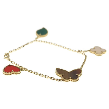 Van Cleef & Arpels Lucky Alhambra Bracelet 4 Motifs Gold Multicolor — view 3