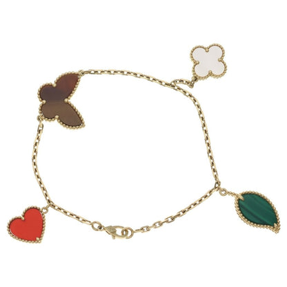 Van Cleef & Arpels Lucky Alhambra Bracelet 4 Motifs Gold Multicolor — view 2