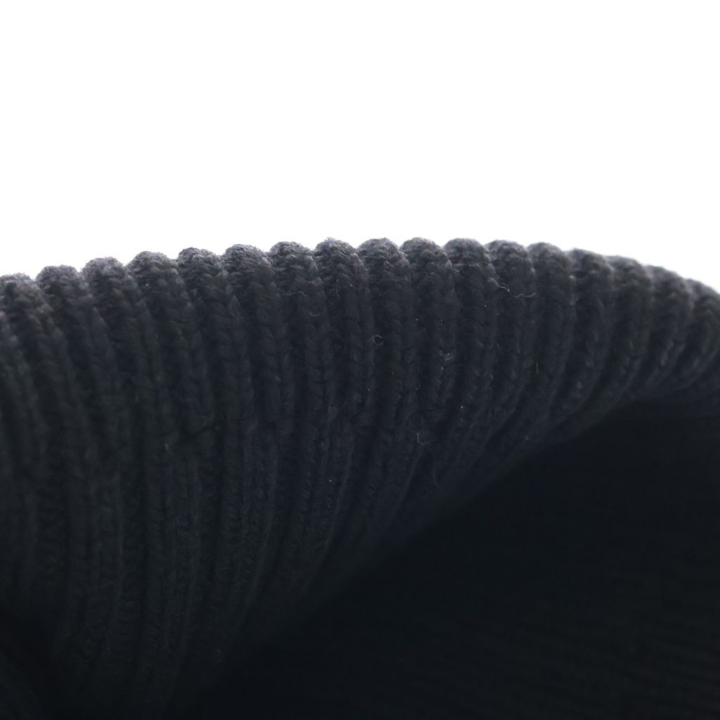 Loewe Logo Embroidery Beanie Knit Cap Hat Black — view 8
