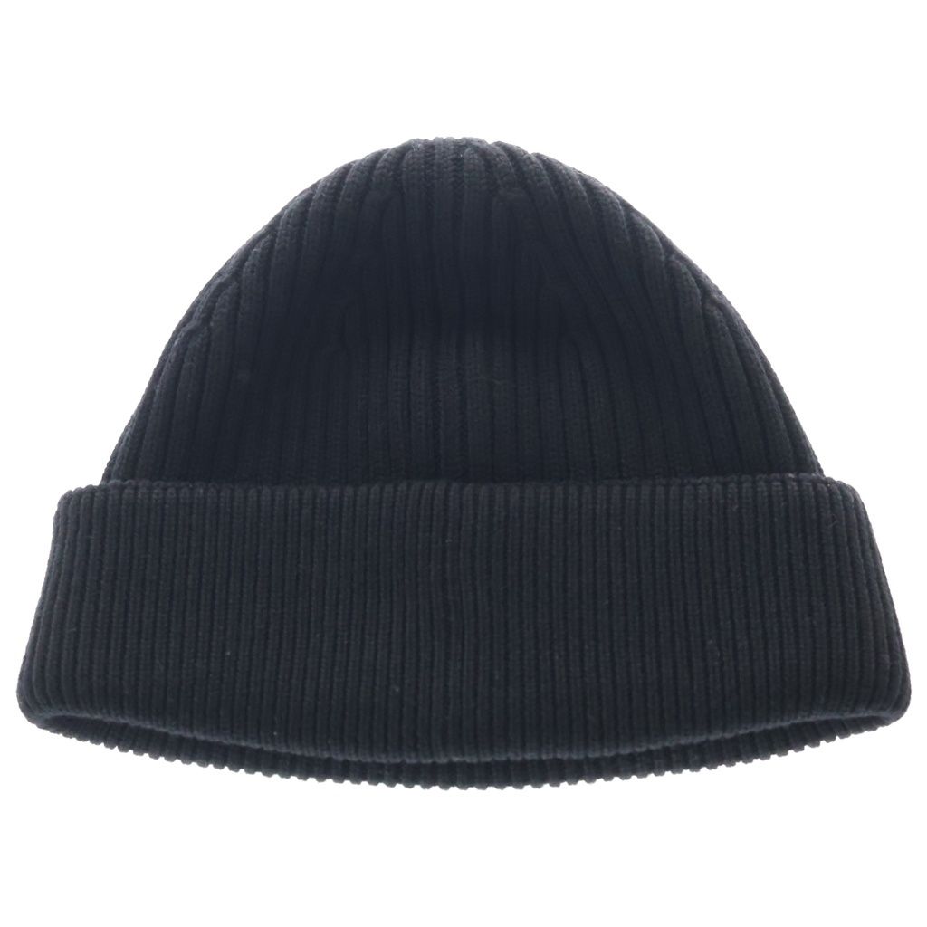 Loewe Logo Embroidery Beanie Knit Cap Hat Black — view 2