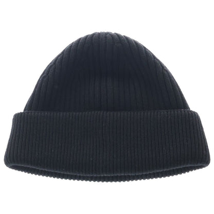 Loewe Logo Embroidery Beanie Knit Cap Hat Black — view 2