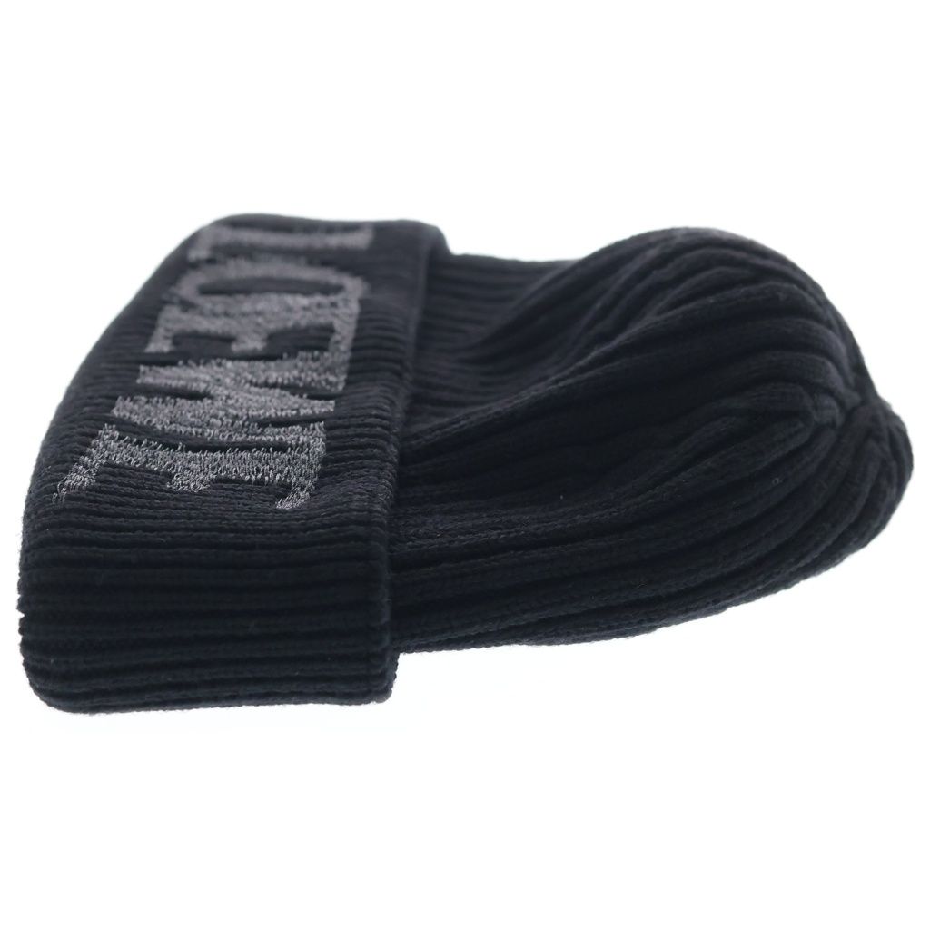 Loewe Logo Embroidery Beanie Knit Cap Hat Black — view 3