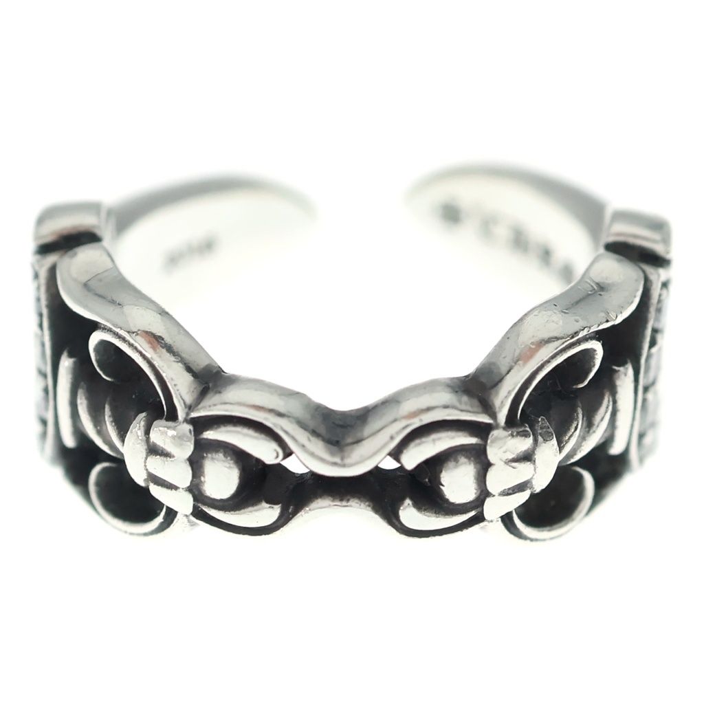 Chrome Hearts Dbl Dagger Open P D Double Pave Diamond Ring Silver — view 4