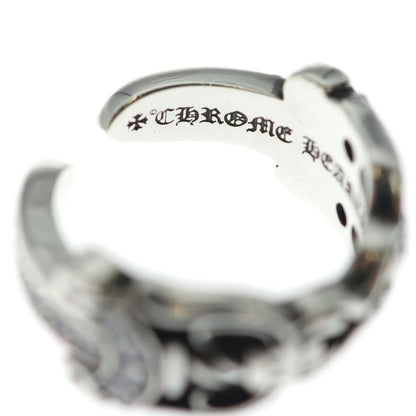 Chrome Hearts Dbl Dagger Open P D Double Pave Diamond Ring Silver — view 5