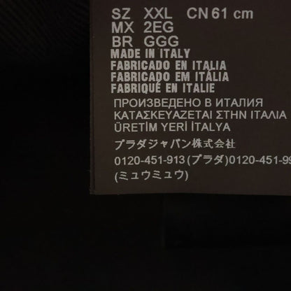 Prada Triangle Logo Bucket Hat Black — view 7