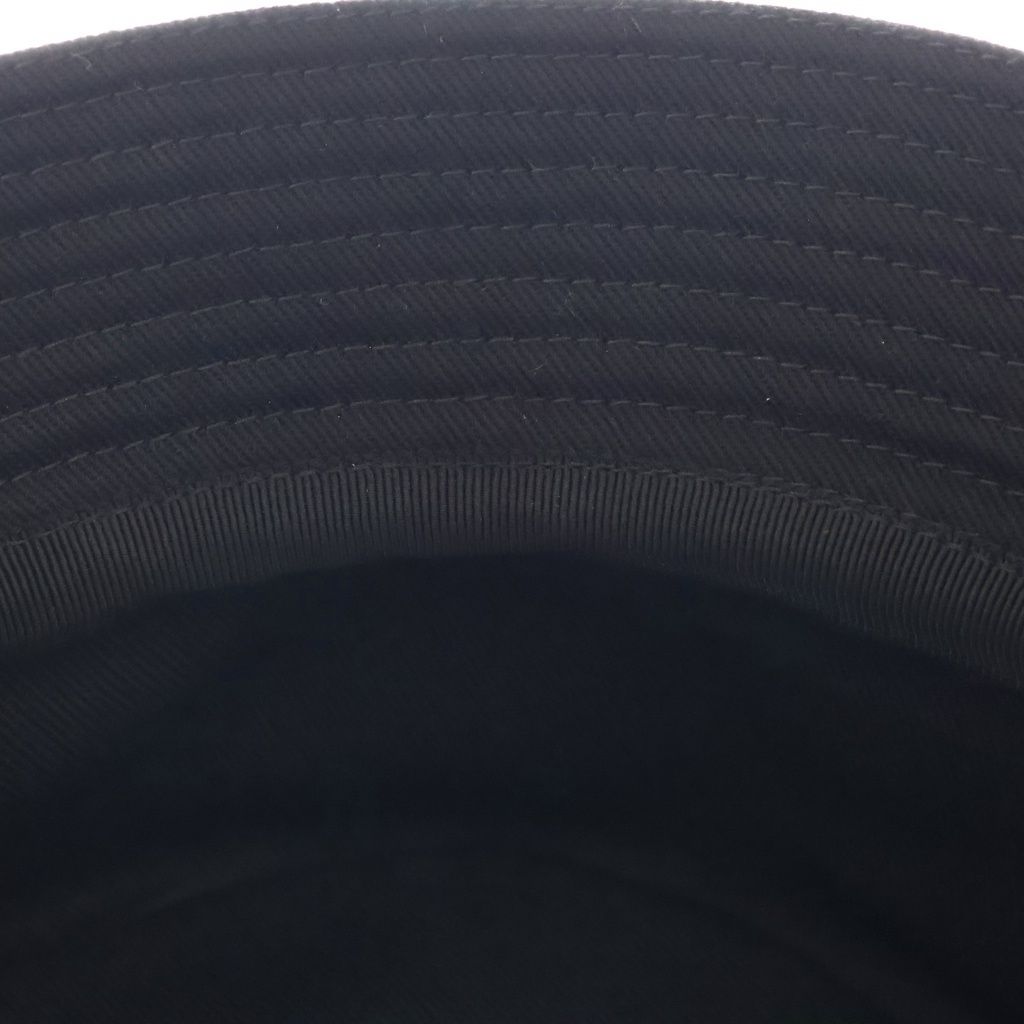 Prada Triangle Logo Bucket Hat Black — view 5