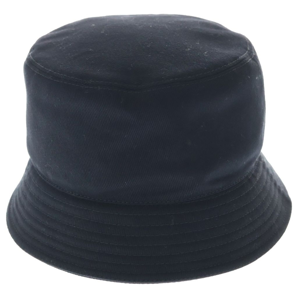Prada Triangle Logo Bucket Hat Black — view 2
