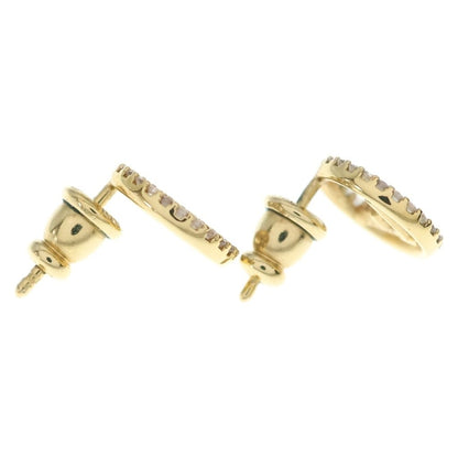 Fendi F's Rhinestone Earrings Gold — view 4