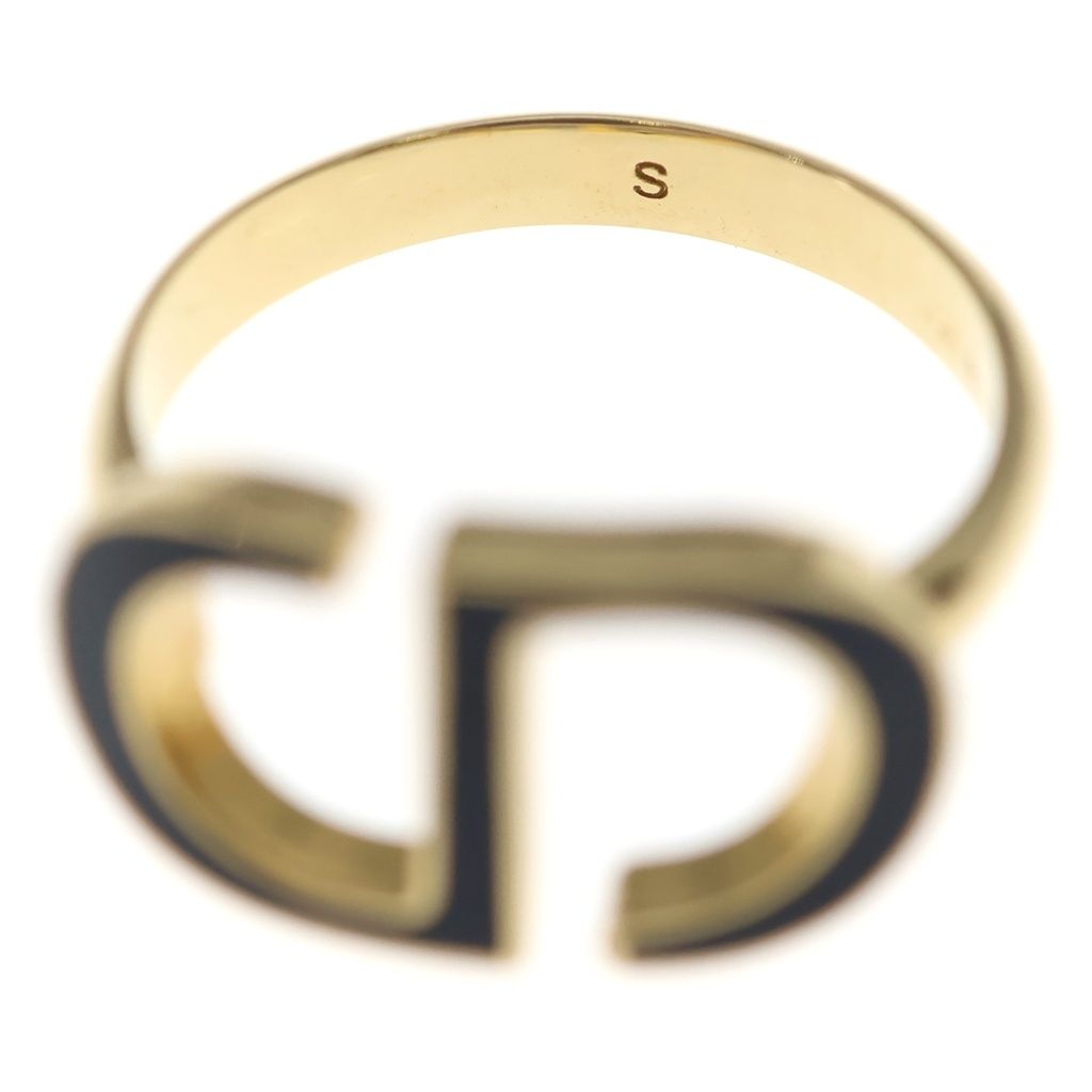 Dior CD Logo Ring Gold Black — view 5