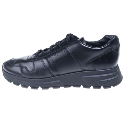 Prada Leather Low Cut Sneakers Black 7