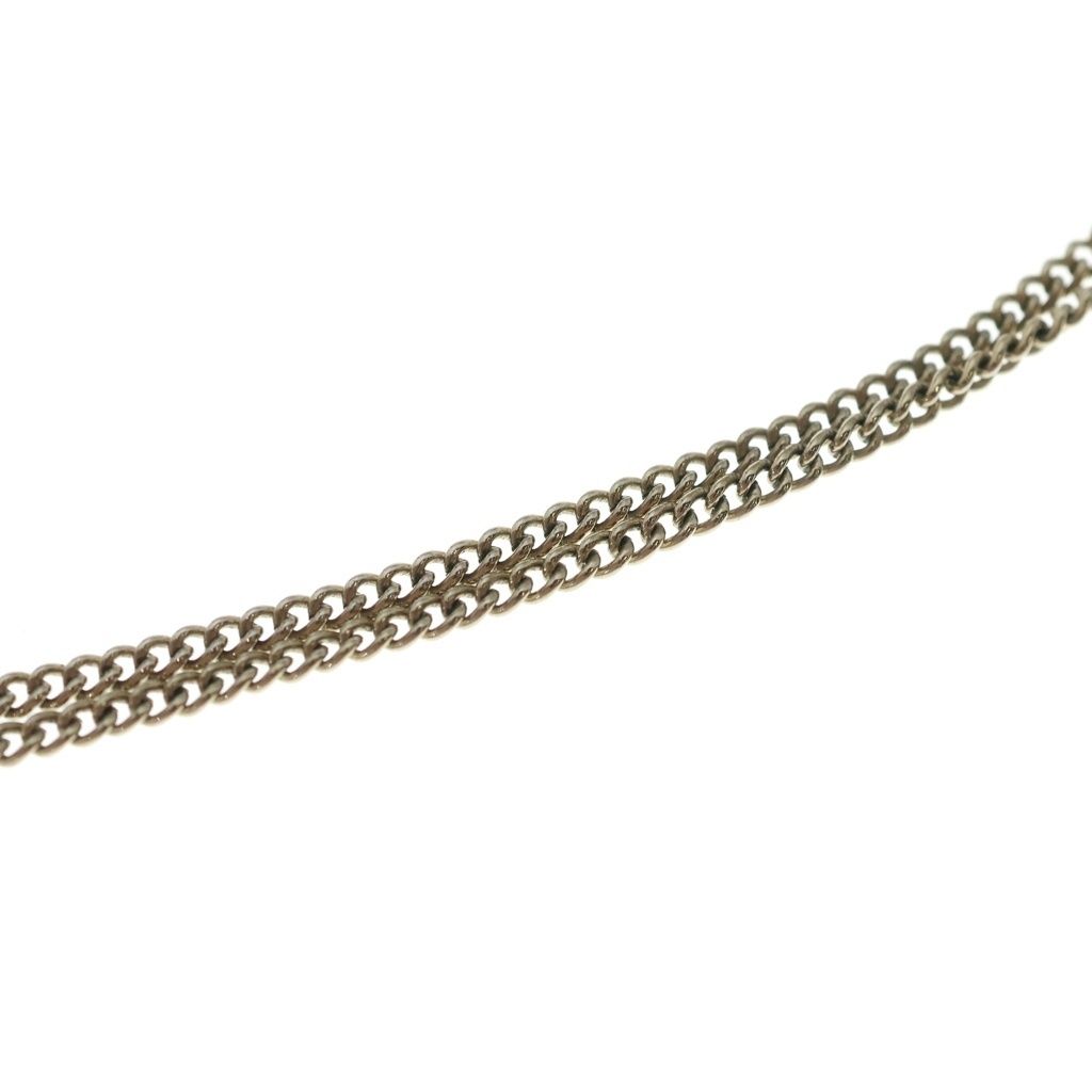 Chanel Camellia Rhinestone Pendant Chain White Gold — view 6