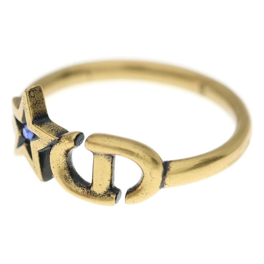 Dior Lucky Charm CD Logo Ring Gold Blue Keychain