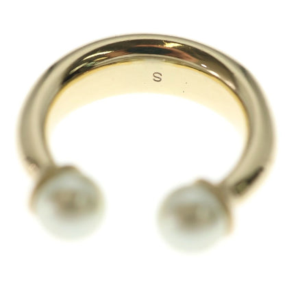 Dior Faux Pearl Ring Gold White — view 5