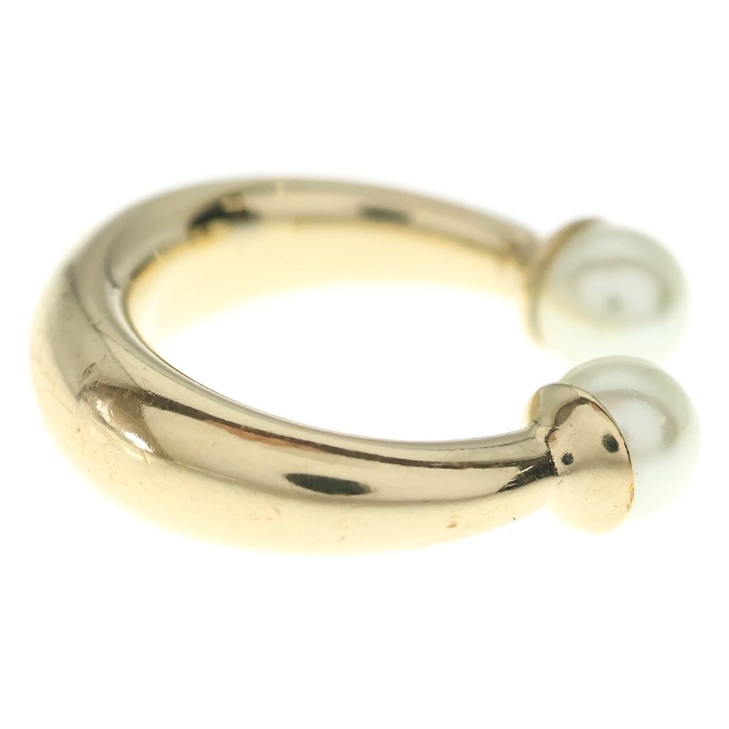 Dior Faux Pearl Ring Gold White — view 3