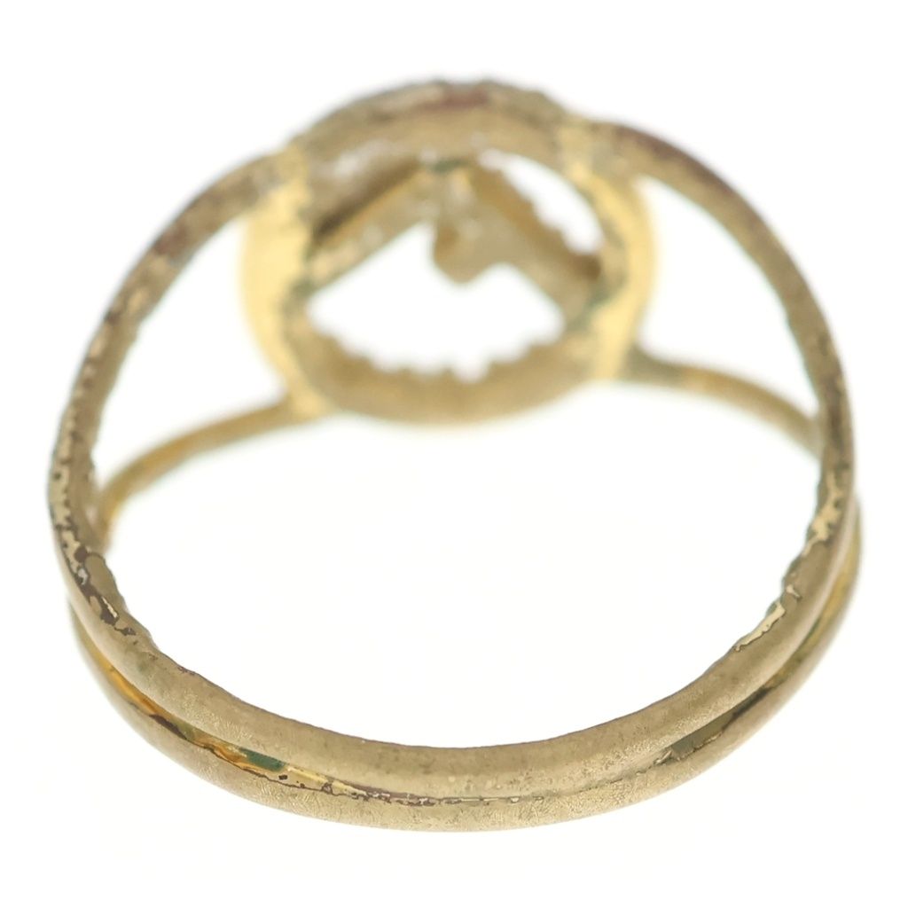 Fendi Rhinestone Ring Gold — view 2