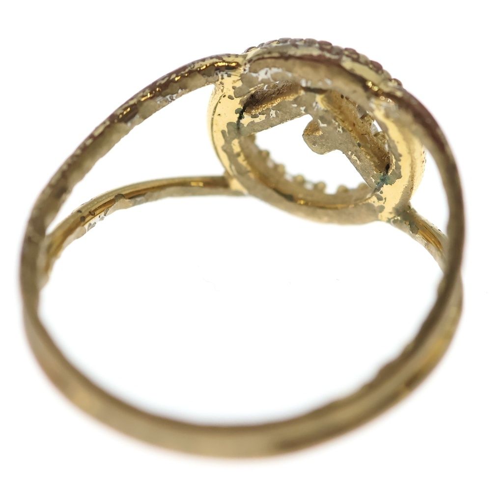 Fendi Rhinestone Ring Gold — view 5
