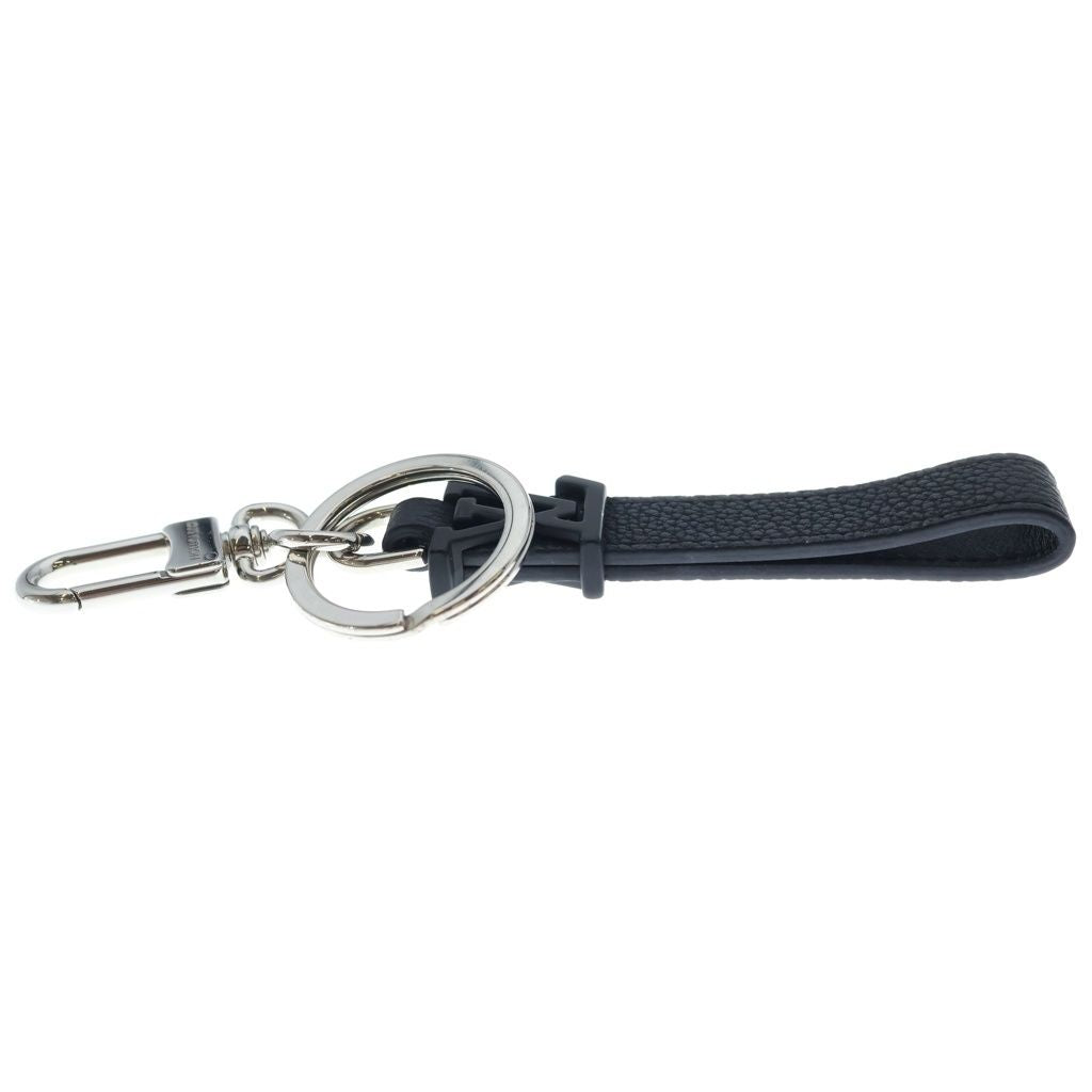 Louis Vuitton LV Dragonne Aerogram Key Holder Key Sling Bag Charm Black Silver — view 4