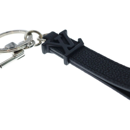 Louis Vuitton LV Dragonne Aerogram Key Holder Key Sling Bag Charm Black Silver — view 6