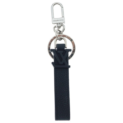 Louis Vuitton LV Dragonne Aerogram Key Holder Key Sling Bag Charm Black Silver — view 2