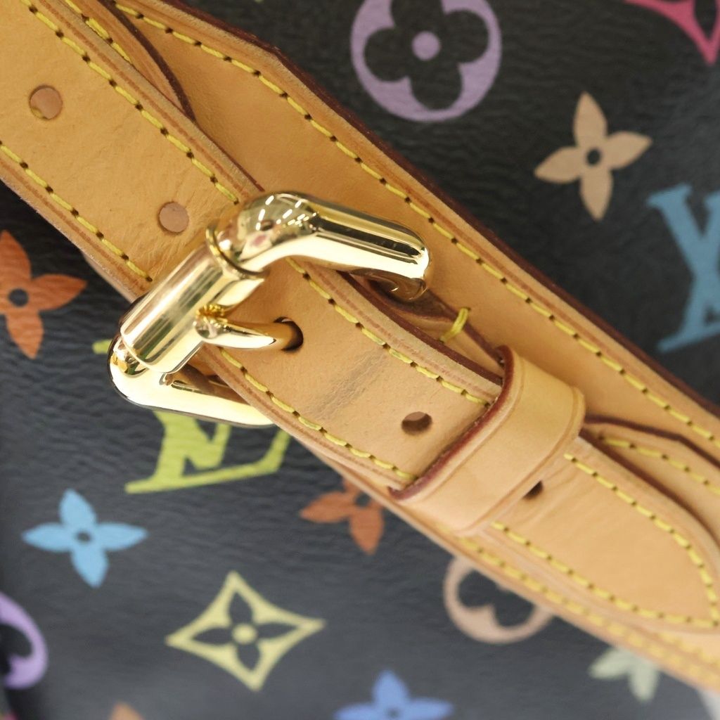 Louis Vuitton Monogram Multicolor Petit Noe 2-Way Shoulder Bag Brown Black — view 7