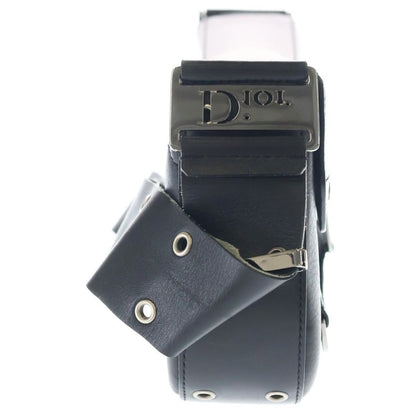 Dior Trotter Street Chic Shoulder Bag Black Leather Silver — view 3