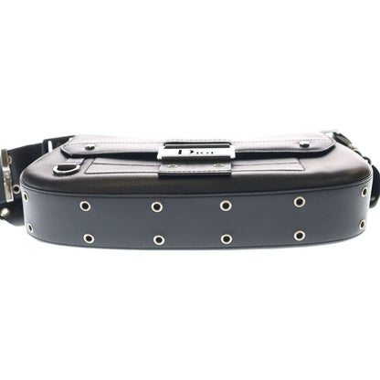 Dior Trotter Street Chic Shoulder Bag Black Leather Silver — view 4