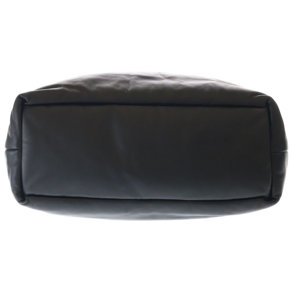 Saint Laurent Paris Wide Logo Puffer Tote Black Leather — view 4