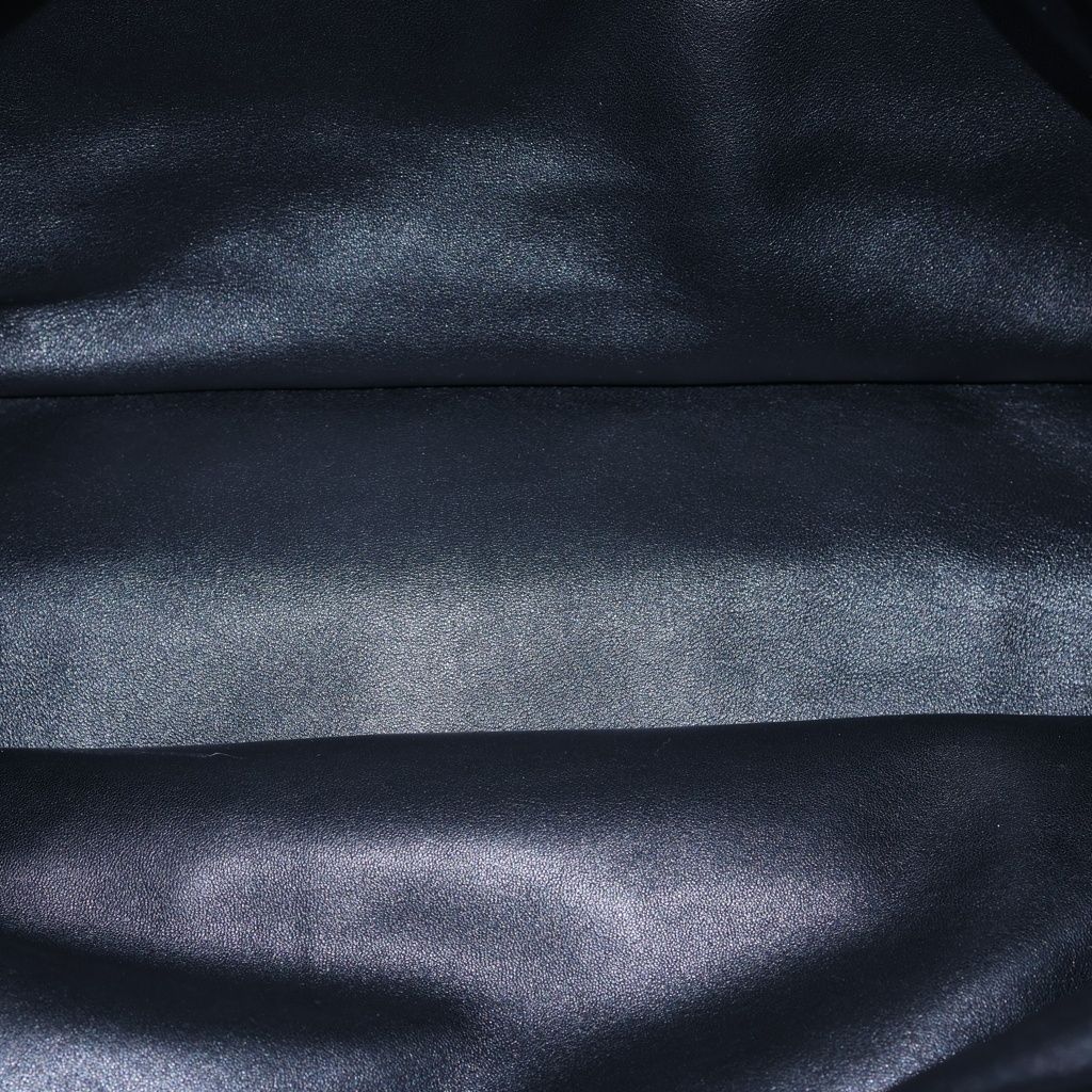 Saint Laurent Paris Wide Logo Puffer Tote Black Leather — view 5