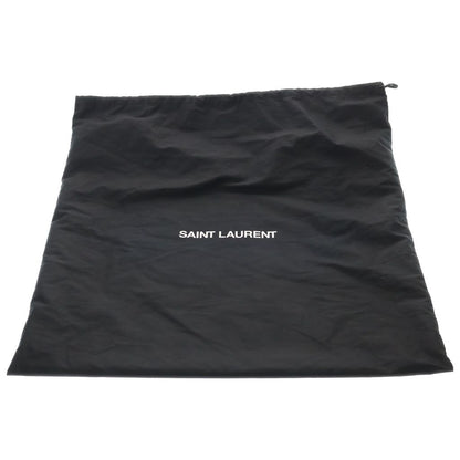 Saint Laurent Paris Wide Logo Puffer Tote Black Leather — view 7
