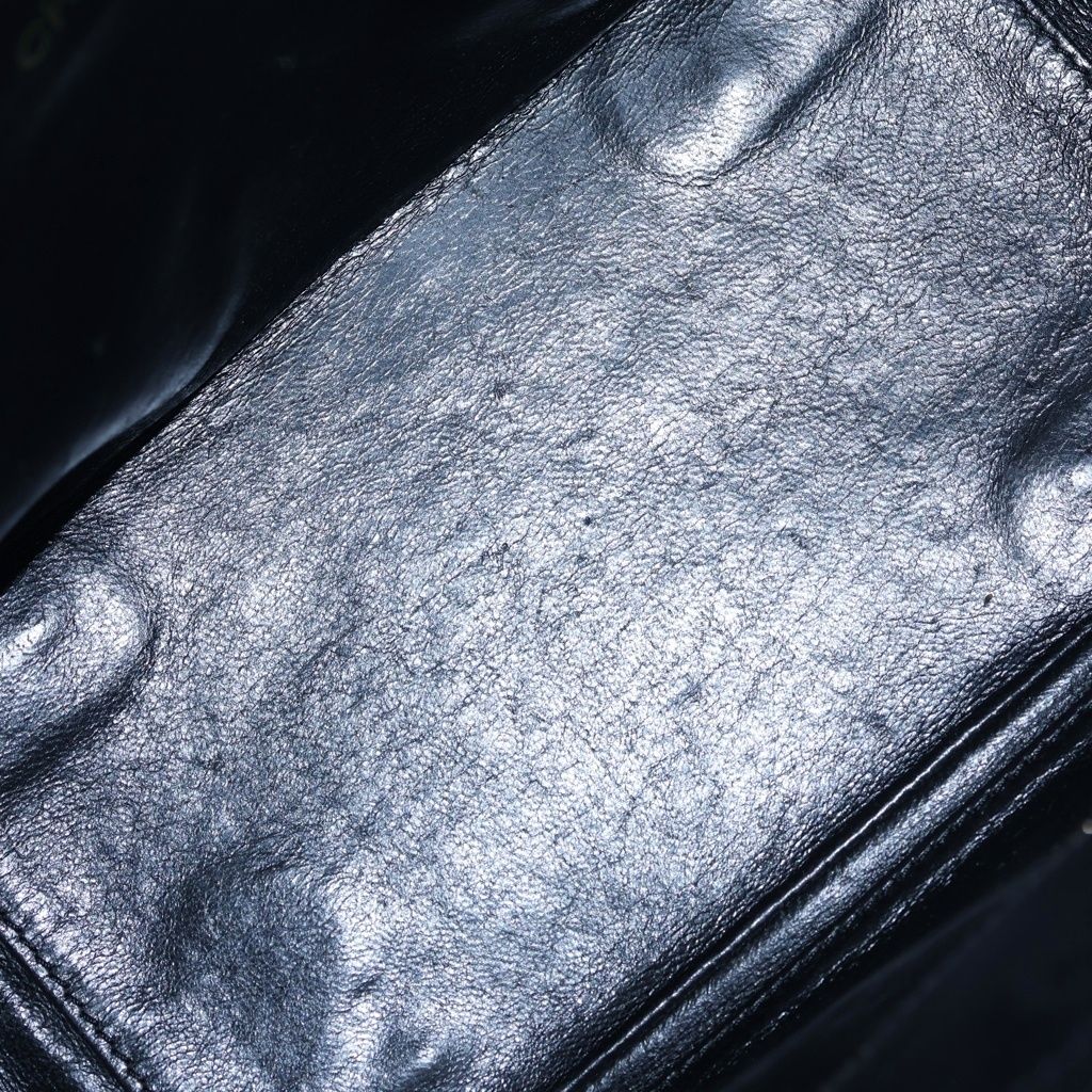 Chanel Quilted Petit Timeless Chain Tote Black Caviar Leather Gold — view 5