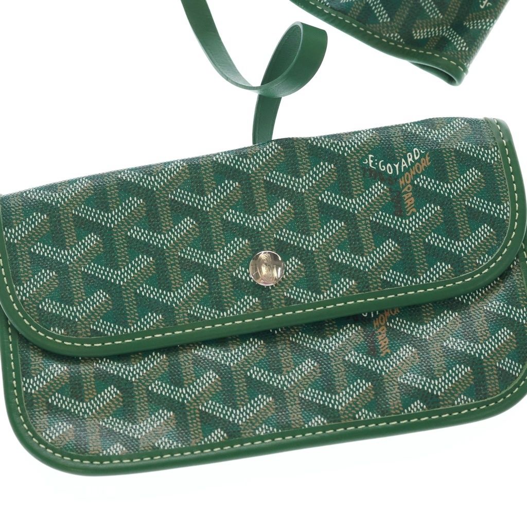 Goyard Saint Louis GM Tote Green Leather — view 6