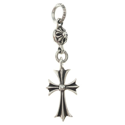 Chrome Hearts Tny CH Crs 1 Ball Tiny CH Cross Charm Pendant Silver — view 2