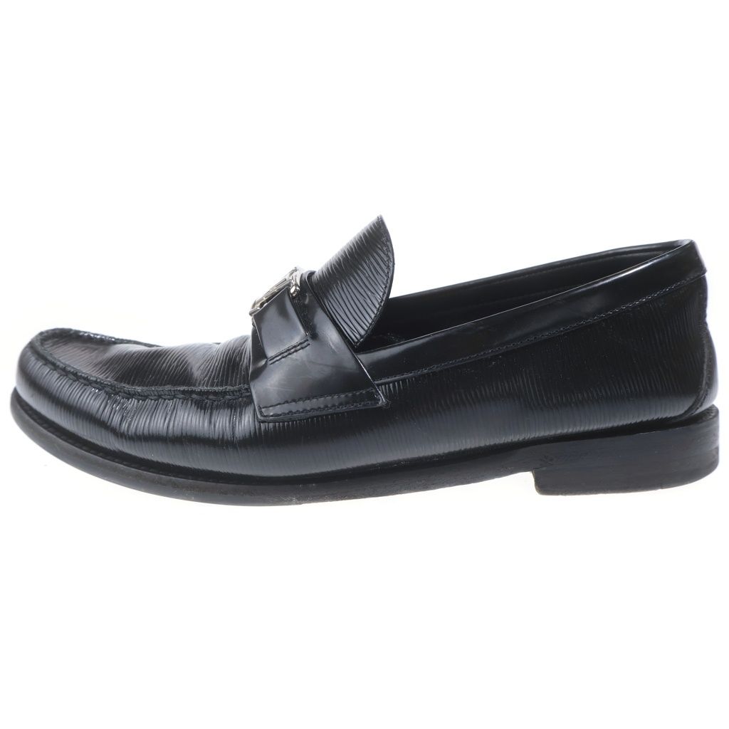 Louis Vuitton LV Major Loafers LV Logo Silver Black