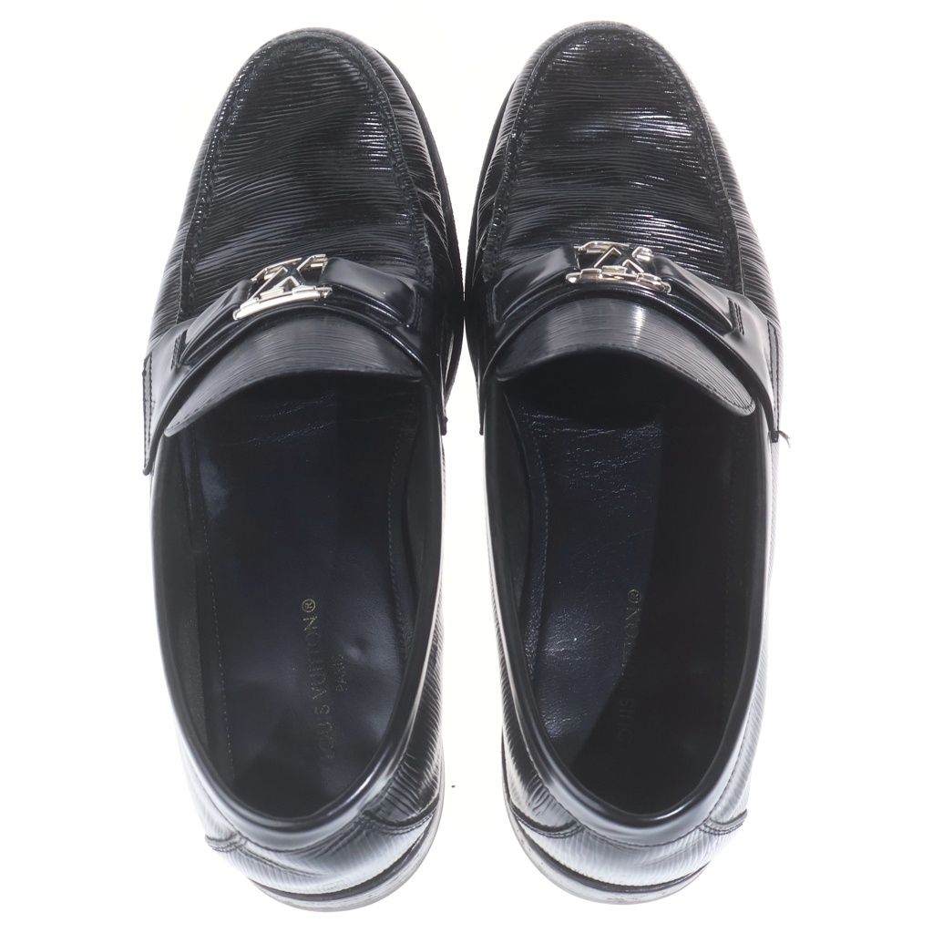 Louis Vuitton LV Major Loafers LV Logo Silver Black — view 4