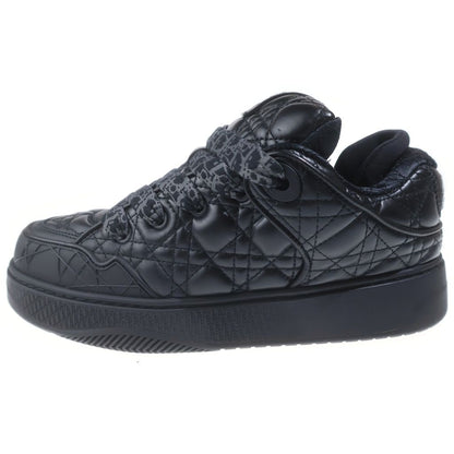 Dior Erl Quilted Calfskin Low Cut Sneakers Black