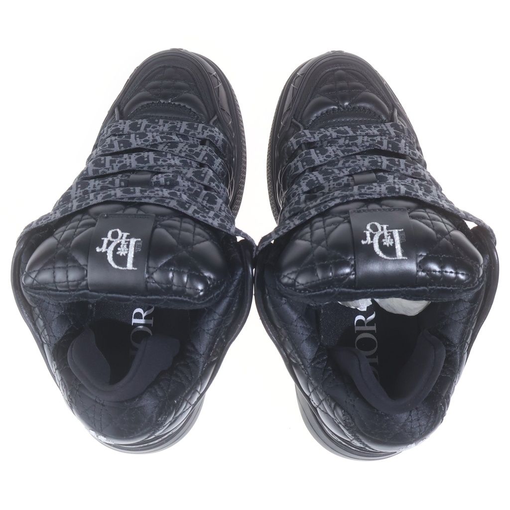 Dior Erl Quilted Calfskin Low Cut Sneakers Black — view 4