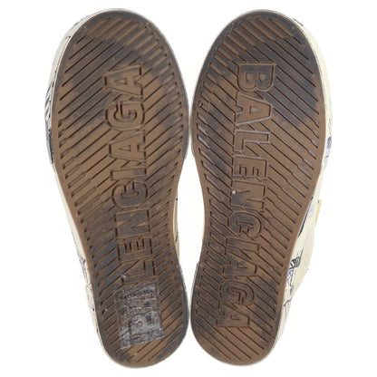 Balenciaga Denim Slippers Allover Sandals White — view 5