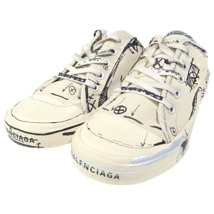 Balenciaga Denim Slippers Allover Sandals White — view 2