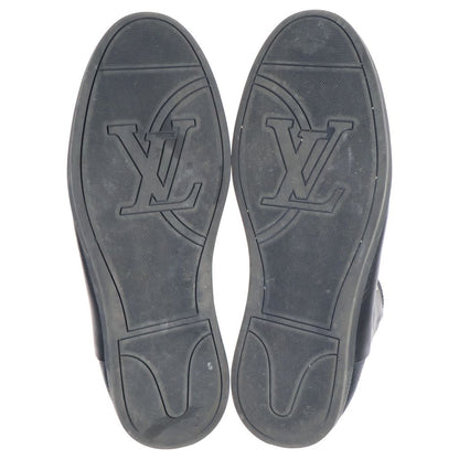 Louis Vuitton Damier Graphite Leather High Cut Sneakers Black — view 5