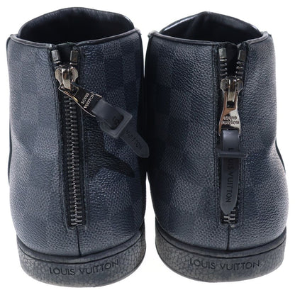 Louis Vuitton Damier Graphite Leather High Cut Sneakers Black — view 3