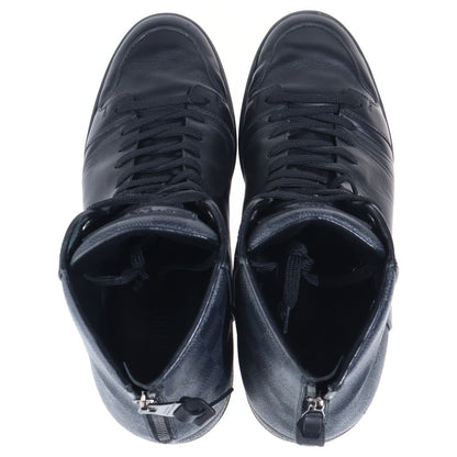 Louis Vuitton Damier Graphite Leather High Cut Sneakers Black — view 4