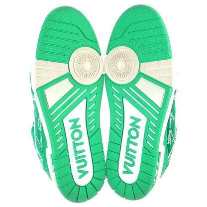 Louis Vuitton LV Trainer Line Monogram Textile Sneakers Green — view 5