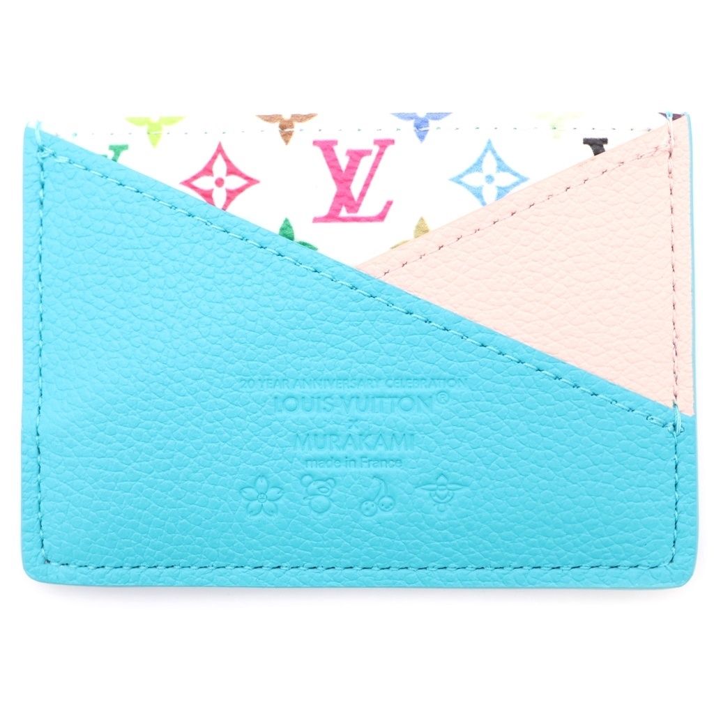 Louis Vuitton LV Takashi Murakami Multicolor Business Card Holder Case Criss — view 2