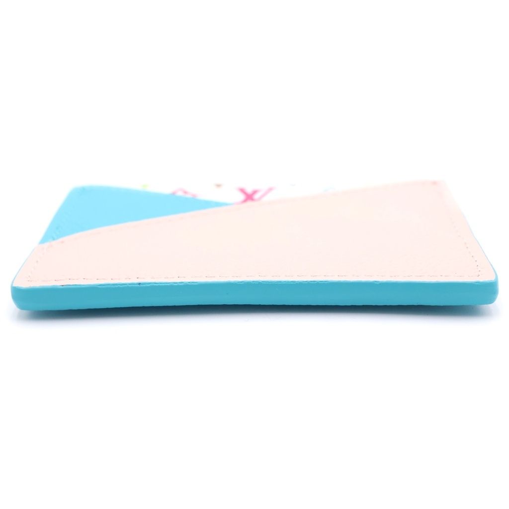 Louis Vuitton LV Takashi Murakami Multicolor Business Card Holder Case Criss — view 4