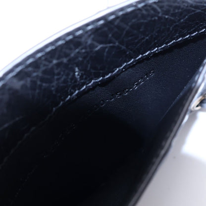 Balenciaga le City Card Case Fragment Black Leather Silver — view 5