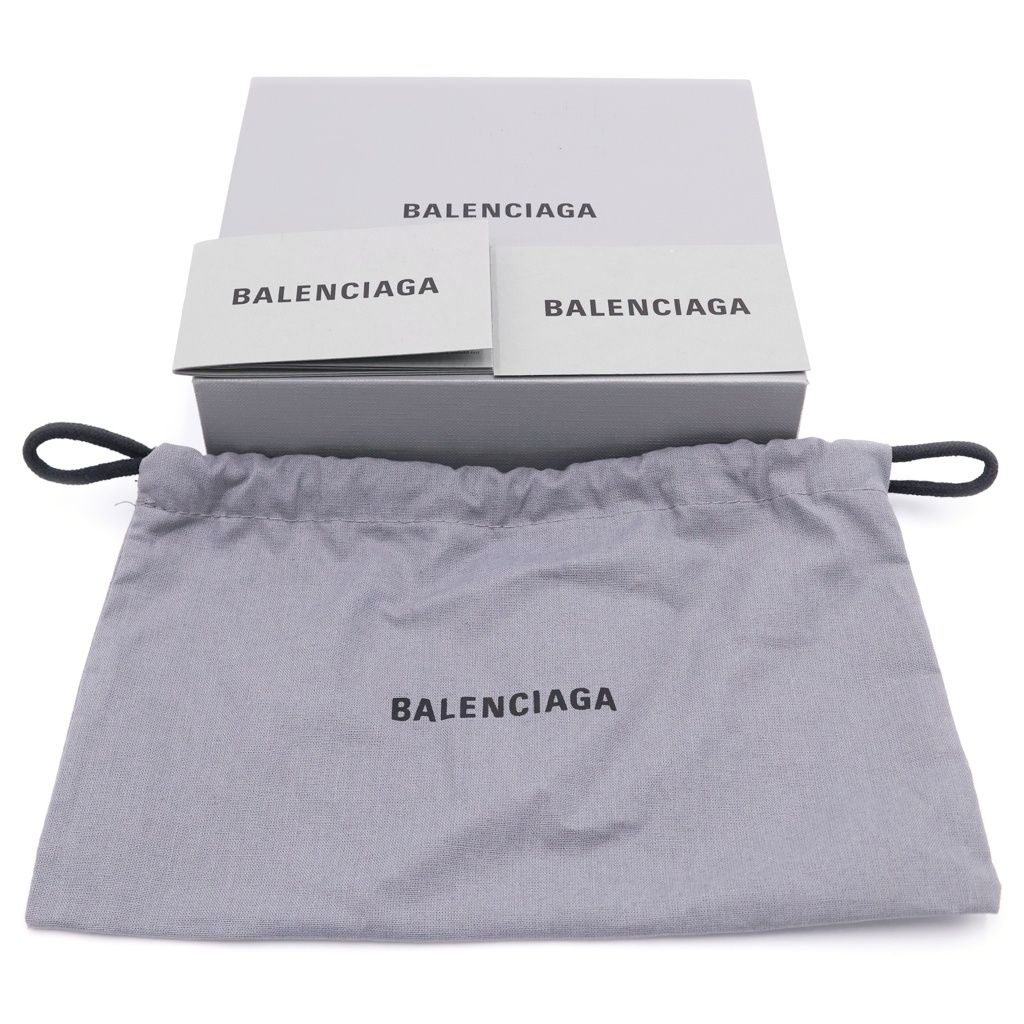 Balenciaga le City Card Case Fragment Black Leather Silver — view 6